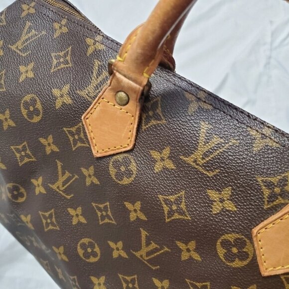 Authentic Louis Vuitton Monogram Canvas Top Handle Boston Bag - Picture 5 of 13